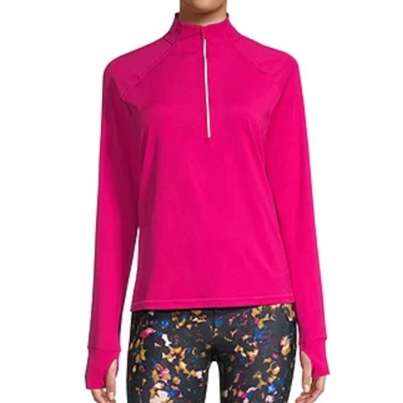 Xersion Women's Fuchsia Pink Long Sleeve Quarter-Zip Pullover Size M XXL - Picture 1 of 10
